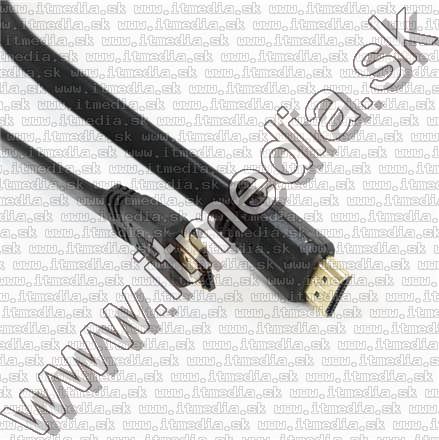 Image of HDMI v1.4 cable 1,5m GOLD *FLAT* BLISTER (IT10682)